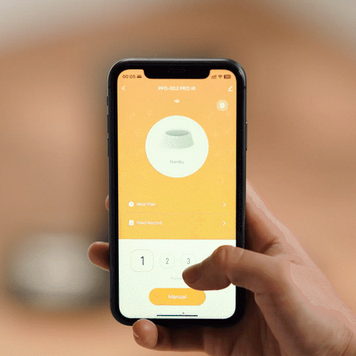 Oneisall 5L Automatischer Katzenfütterer mit App-Steuerung für zwei Katzen