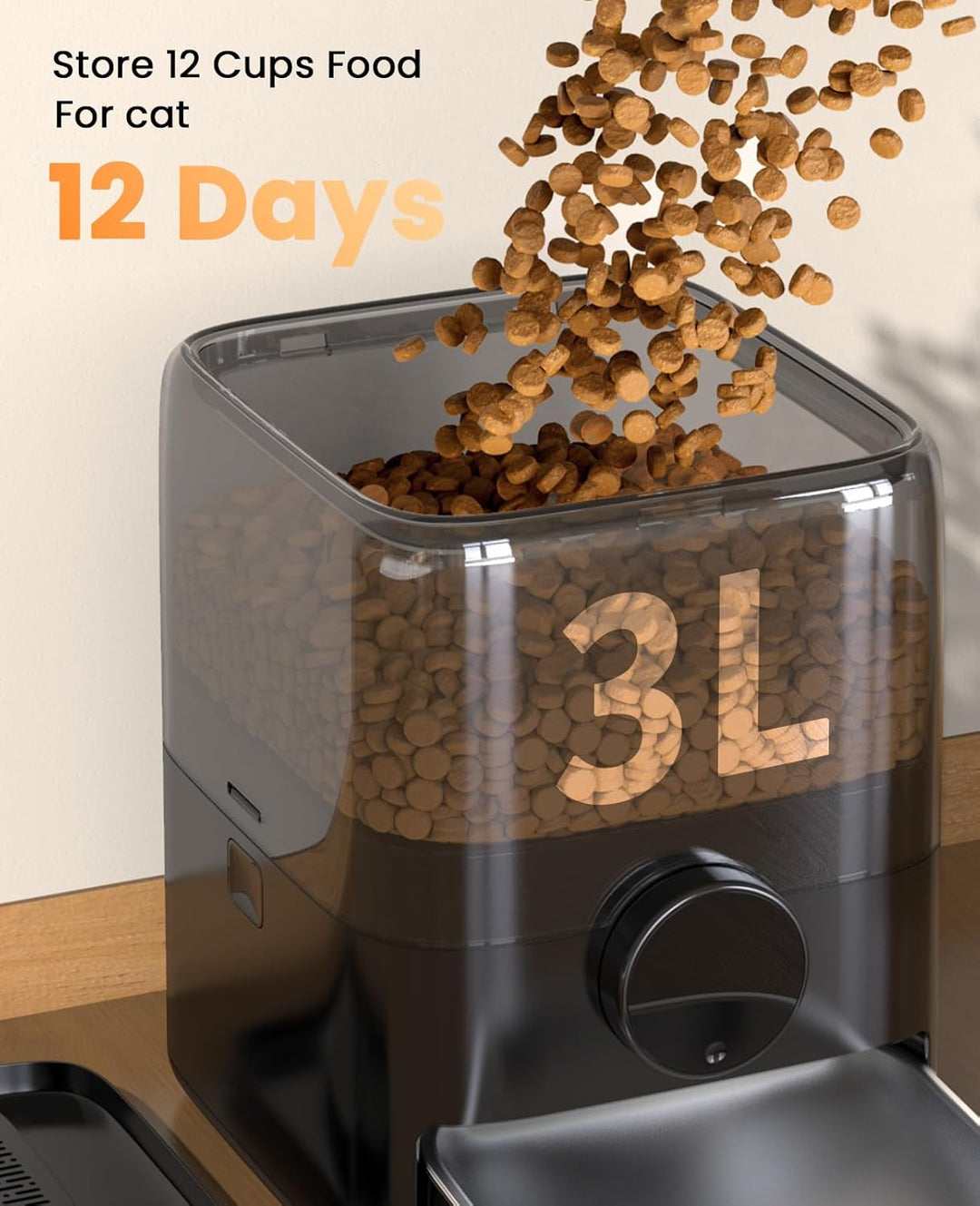Oneisall PF05 3L Automatischer Futterautomat für Katzen