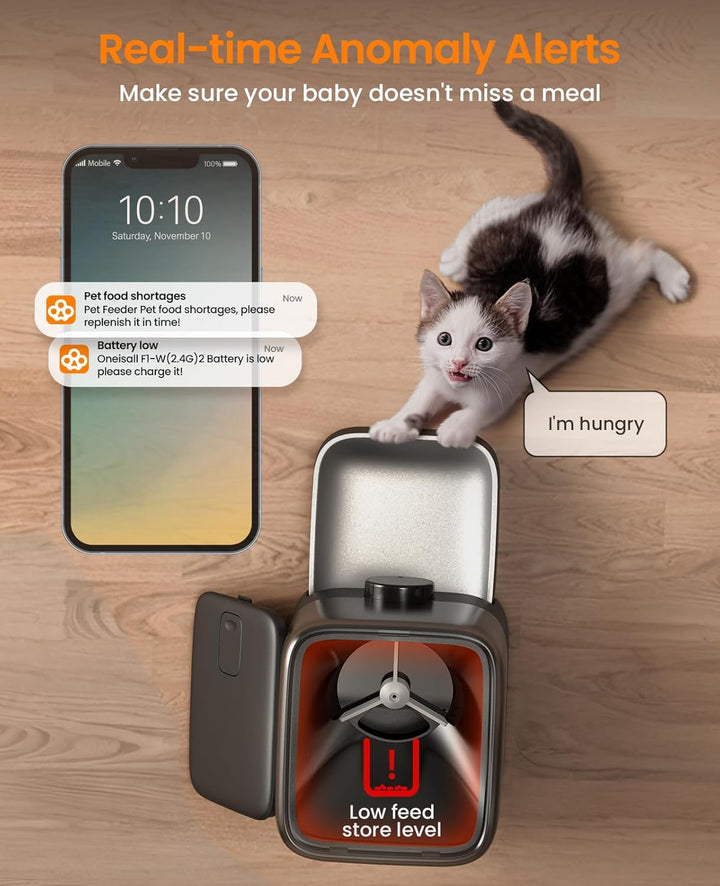 Oneisall PF05 3L Automatischer Futterautomat für Katzen