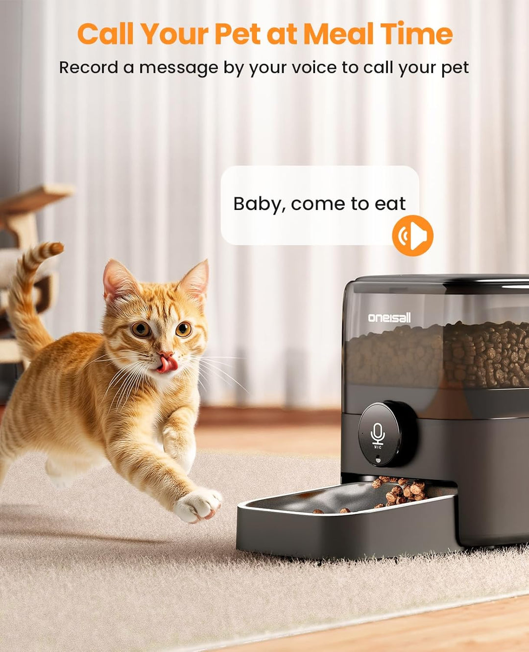 Oneisall PF05 3L Automatischer Futterautomat für Katzen