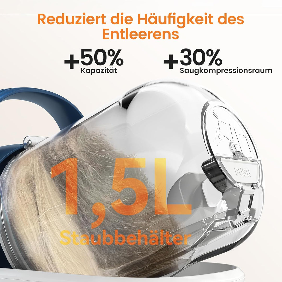 Oneisall LM2 7-in-1 Tierhaarschneider mit Staubsauger