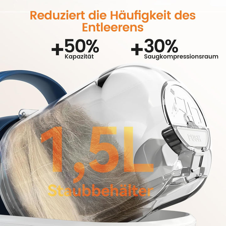 Oneisall LM2 7-in-1 Tierhaarschneider mit Staubsauger