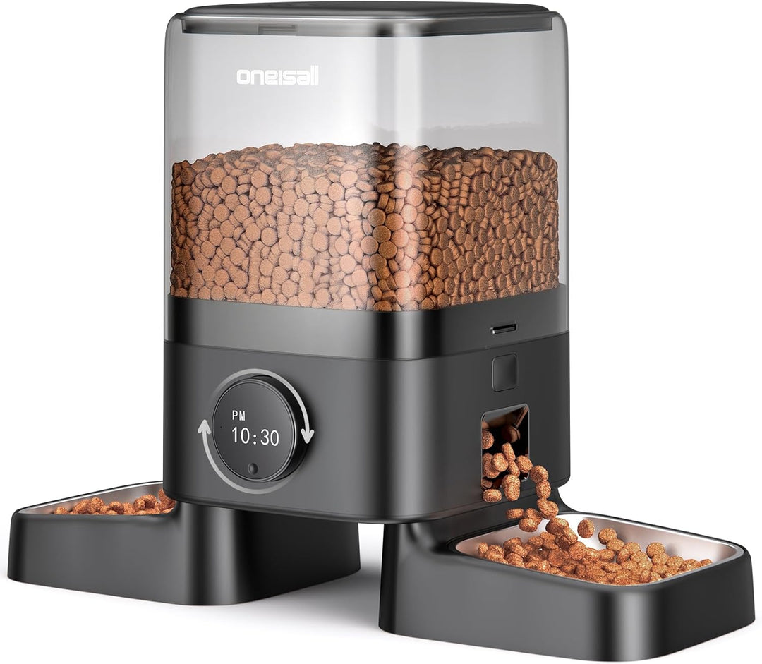 Oneisall H1 5L Automatischer Futterautomat für Zwei Katzen