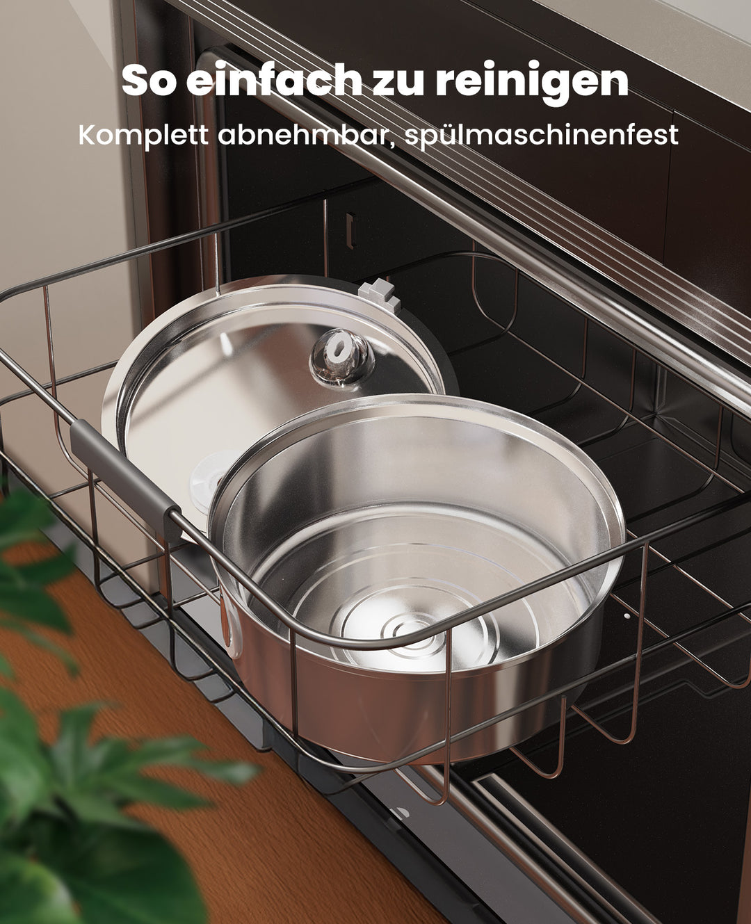 Oneisall 7L Trinkbrunnen mit Sichtfenster und 3 Filtern