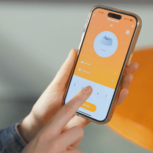 Oneisall 3.5L Automatischer Katzen-Futterspender mit App-Steuerung & 2.4G Wi-Fi