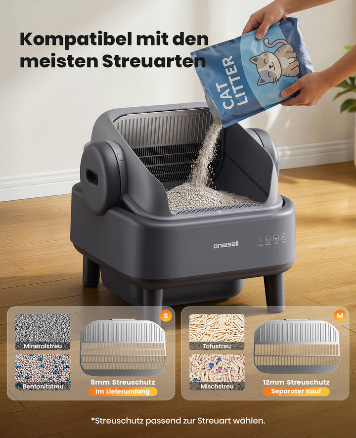Oneisall Ease S1 selbstreinigende Katzentoilette