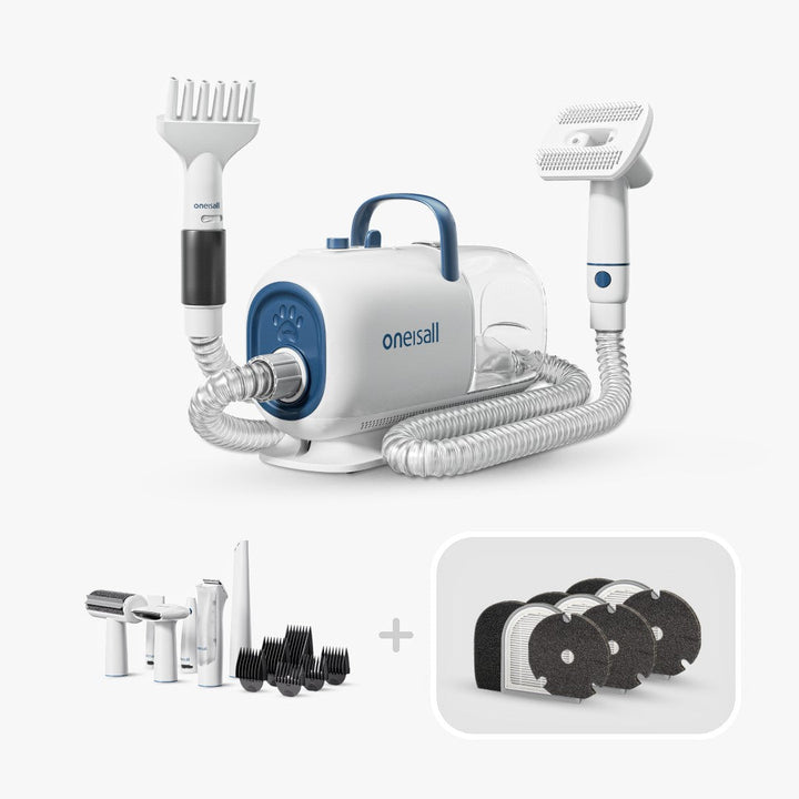 Oneisall Cozy C1 8-in-1 Tierhaarschneider mit Staubsauger & Föhngerät
