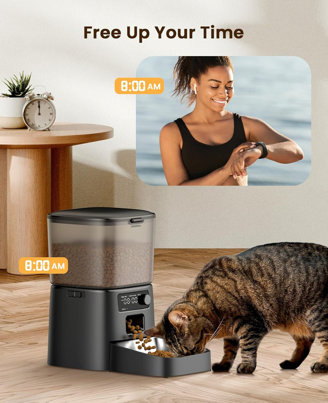 Oneisall 3.5L Automatic Cat Feeder