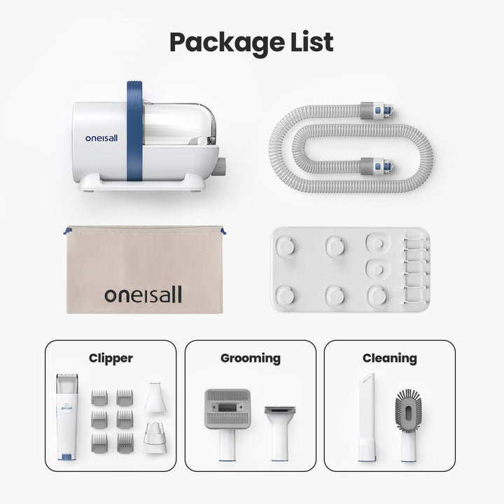 Oneisall LM2 7-in-1 Pet Grooming Vacuum Kit