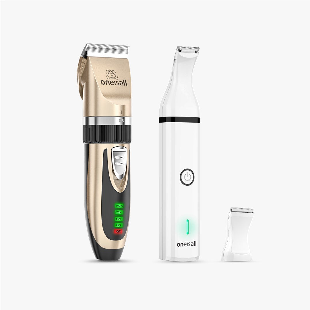 Oneisall X2 & N5 3-in-1 Hundeschermaschinen- & Pfotentrimmer-Set
