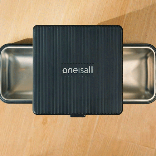 Oneisall 5L Automatischer Katzenfutterautomat für zwei Katzen – Schwarz