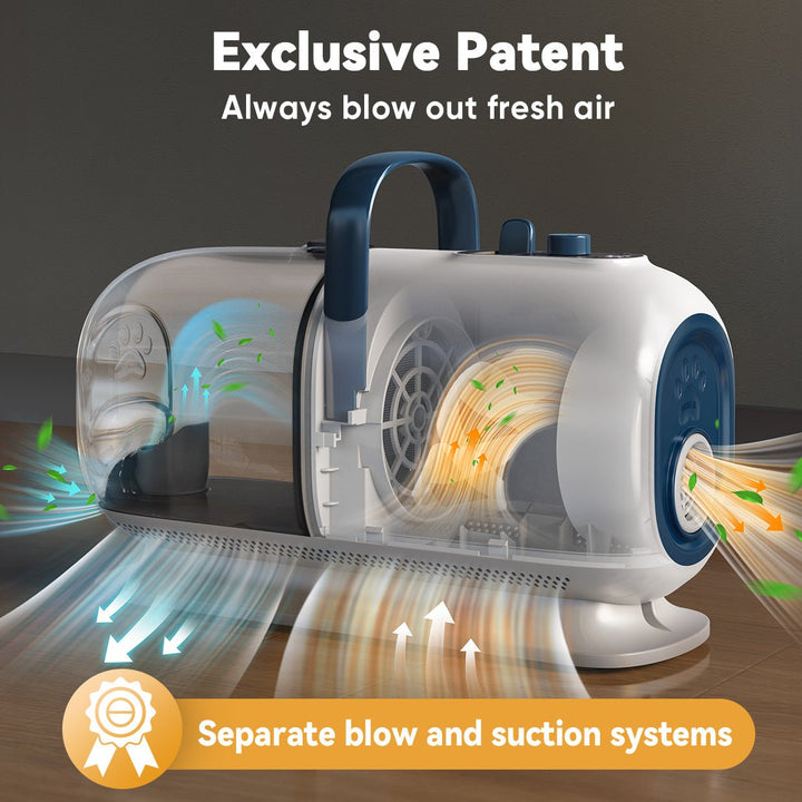 oneisall cozy c1 8 in 1 pet grooming vacuum dryer kit