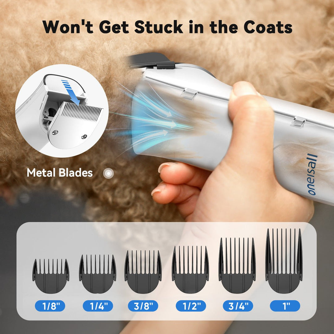 oneisall cozy c1 8 in 1 pet grooming vacuum dryer kit